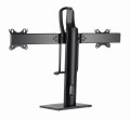 GEMBIRD STOJAK BIURKOWY NA DWA MONITORY Z REGULACJĄ WYSOKOŚCI 17-27, VESA 100X100MM, DO 6 KG - 1736083
