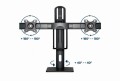 GEMBIRD STOJAK BIURKOWY NA DWA MONITORY Z REGULACJĄ WYSOKOŚCI 17-27, VESA 100X100MM, DO 6 KG - 1817768