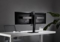 GEMBIRD STOJAK BIURKOWY NA DWA MONITORY Z REGULACJĄ WYSOKOŚCI 17-27, VESA 100X100MM, DO 6 KG - 1817767