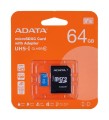 Karta pamięci ADATA microSDXC/SDHC Premier 64GB UHS-I Class 10 + adapter - 1818676