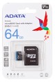 Karta pamięci ADATA microSDXC/SDHC Premier 64GB UHS-I Class 10 + adapter - 1796135