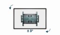 GEMBIRD REGULOWANY UCHWYT ŚCIENNY LCD 40"-80" VESA MAX 600 X 400MM, DO 50KG - 1819214