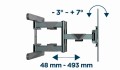 GEMBIRD REGULOWANY UCHWYT ŚCIENNY LCD 40"-80" VESA MAX 600 X 400MM, DO 50KG - 1633217