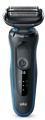 Braun Shaver 51-B1000s Czas pracy (maks.) 50 min Na mokro i na sucho Czarny/Niebieski - 1768674