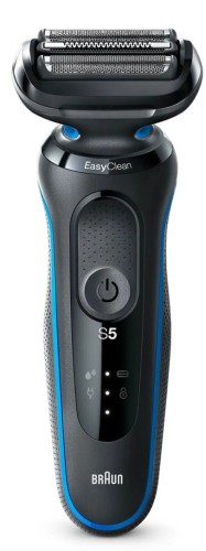 Braun Shaver 51-B1000s Czas pracy (maks.) 50 min Na mokro i na sucho Czarny/Niebieski - 1768674