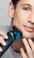 Braun Shaver 51-B1000s Czas pracy (maks.) 50 min Na mokro i na sucho Czarny/Niebieski - 1768676