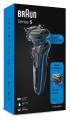 Braun Shaver 51-B1000s Czas pracy (maks.) 50 min Na mokro i na sucho Czarny/Niebieski - 1768679