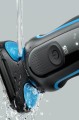 Braun Shaver 51-B1000s Czas pracy (maks.) 50 min Na mokro i na sucho Czarny/Niebieski - 1768675