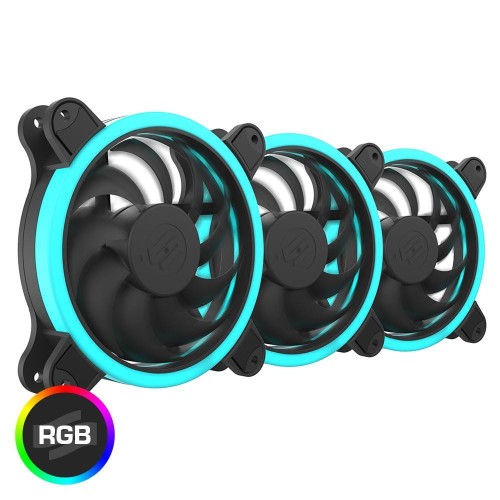 Wentylatory SilentiumPC Sigma HP 120 Corona RGB (3-pack) - 700472