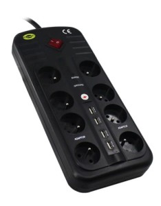 Listwa zasilająca przeciwprzepięciowa ORVALDI ORV-8PL 4x USB 2.0