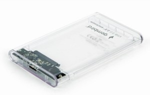 Obudowa zewnętrzna Gembird na dysk 2.5&amp;quot; SATA HDD USB 3.0 (przezroczysta)
