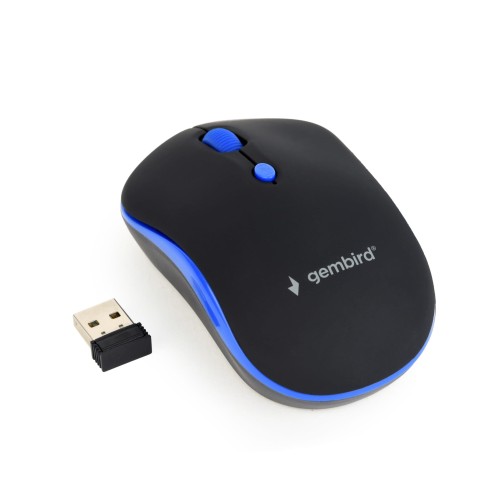 Mysz Gembird MUSW-4B-03-B (czarno-niebieska) - 783692