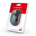 Mysz Gembird MUSW-4B-03-R (czarno-czerwona) - 953953