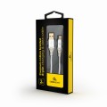 Kabel USB 2.0 (AM/8-pin lightning M) oplot tekstylny 2m biały Gembird - 739469