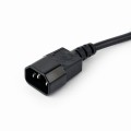 Listwa zasilająca UPS C14 3 gniazda FR 0.6 m Gembird (czarna) - 1049834