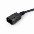 Listwa zasilająca UPS C14 3 gniazda FR 0.6 m Gembird (czarna) - 1049831