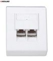 Gniazdo natynkowe Intellinet FTP 2x RJ45 kat.6 (białe) - 981512