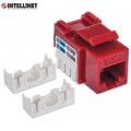 Moduł Keystone RJ45 UTP kat.6 do zarabiania Intellinet (czerwony) - 1396954