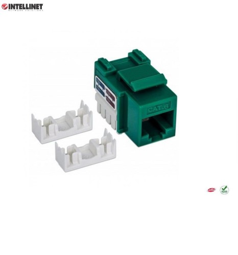 Moduł Keystone RJ45 UTP kat.6 do zarabiania Intellinet (zielony) - 693887