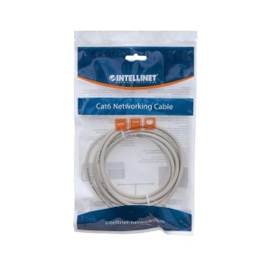 PatchCord 100% miedź Intellinet Cat.6 UTP, 7,5m, szary