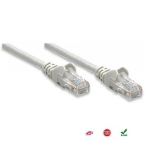 PatchCord 100% miedź Intellinet Cat.6 UTP, 1m, szary