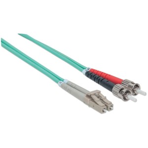 Światłowód krosowy Intellinet ST-LC duplex 50/125 OM3, MM 2m