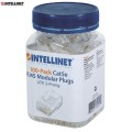 Wtyk RJ45 UTP kat.5e 8P8C 2-ząbkowy (100 szt.) Intellinet - 693843
