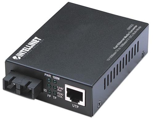Media Konwerter 10/100Base-TX RJ45/100Base-FX SC wielomodowy Intellinet - 1177425
