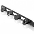 Organizer kabli 19&amp;quot; 1U Intellinet 4 kr&amp;oacute;tkie plastikowe pierścienie - 1396775