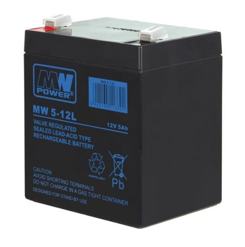 Akumulator żelowy 12V 5Ah MW Power MW5-12L - 1135845
