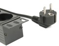 Listwa zasilająca do szaf Rack (PDU) Gembird EG-PDU-014 wtyk Schuko 1U (3m) - 914539