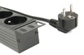 Listwa zasilająca do szaf Rack (PDU) Gembird EG-PDU-014-F wtyk Schuko 1U (3m) - 914509
