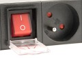 Listwa zasilająca do szaf Rack (PDU) Gembird EG-PDU-014-F wtyk Schuko 1U (3m) - 914508