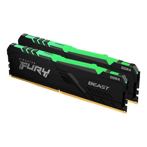 Pamięć RAM Kingston Fury Beast RGB 16GB (2x8GB) DDR4 3200MHz - 952746