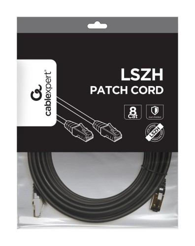 Kabel kat.8 SFTP LSZH Patch cord 10m (czarny) Gembird - 1532649
