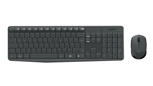Zestaw bezprzewodowy klawiatura i mysz Logitech MK235 (czarny) - 783240
