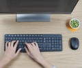 Zestaw bezprzewodowy klawiatura i mysz Logitech MK235 (czarny) - 783247