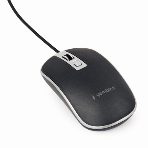 Mysz Gembird MUS-4B-06-BS (czarno-srebrna) - 1067759