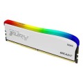 Pamięć RAM Kingston Fury Beast RGB White Limited Edition 32GB (2x16GB) DDR4 3200MHz - 1390322