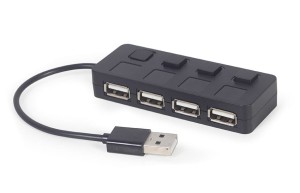 Hub USB 2.0 4-Portowy Gembird (czarny)
