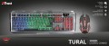 Zestaw klawiatura i mysz Trust GXT845 Tural (czarny) - 1606259