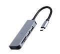 Gembird Hub USB-C 3-Portowy z czytnikiem kart - 1483931