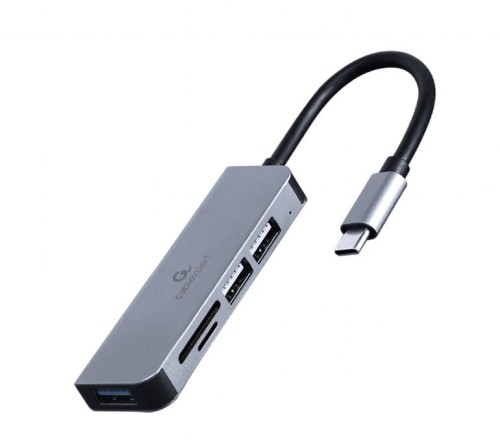 Gembird Hub USB-C 3-Portowy z czytnikiem kart - 1437694