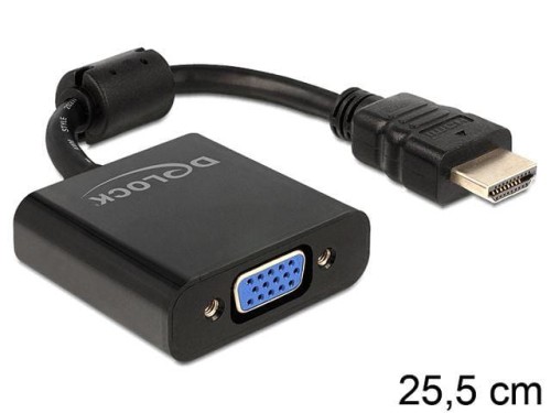 Adapter HDMI-A (M) &amp;gt; VGA (F) Delock - 680943