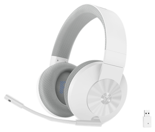 Słuchawki z mikrofonem dla graczy Lenovo Legion H600 (biało-szare) - 1516870