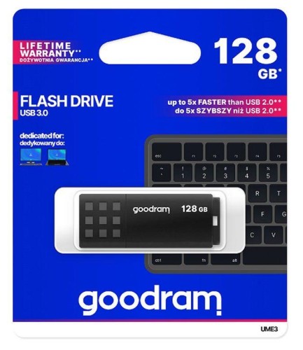 Pamięć USB 3.2 Gen 1 Goodram UME-3 128GB - 1235997