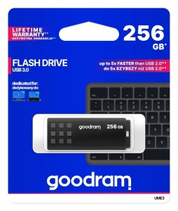 GOODRAM FLASHDRIVE 256GB UME3 BLACK USB 3.0