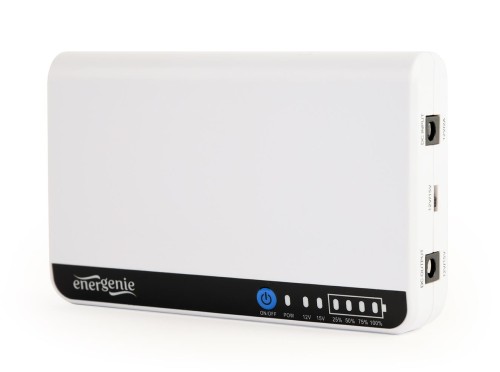 Zasilacz awaryjny UPS mini do urządzeń DC 12V/15V Gembird (biały) - 1595059