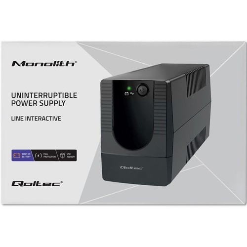 Zasilacz awaryjny UPS Qoltec Monolith 650VA 360W - 1761394