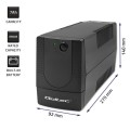 Zasilacz awaryjny UPS Qoltec Monolith 650VA 360W - 1616954